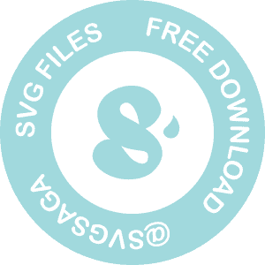 Teal and white badge with SVG Saga icon and text
